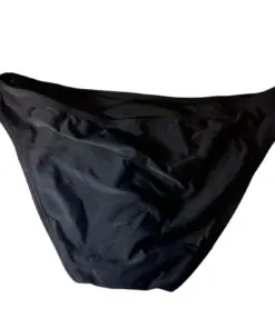 Alternative view of Hula Honey Womens Black Bikini Bottoms With Floral Beaded Side Details Size XL