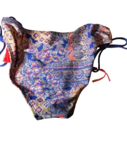Alternative view of Floral Paisley Bikini Bottoms Tassel Ties Size S Multicolor Recycled Materials