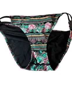 Xhilaration Womens Floral Print Bikini Bottoms Size Large Multicolor
