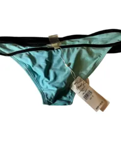 Alternative view of PilyQ Dreamy Blue Piped Banded Bikini Bottom Size Small Swimwear