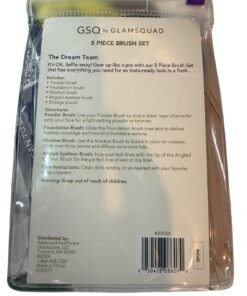 Alternative view of GSQ By Glamsquad 5 Piece Brush Set Makeup Tools & Pouch Sealed