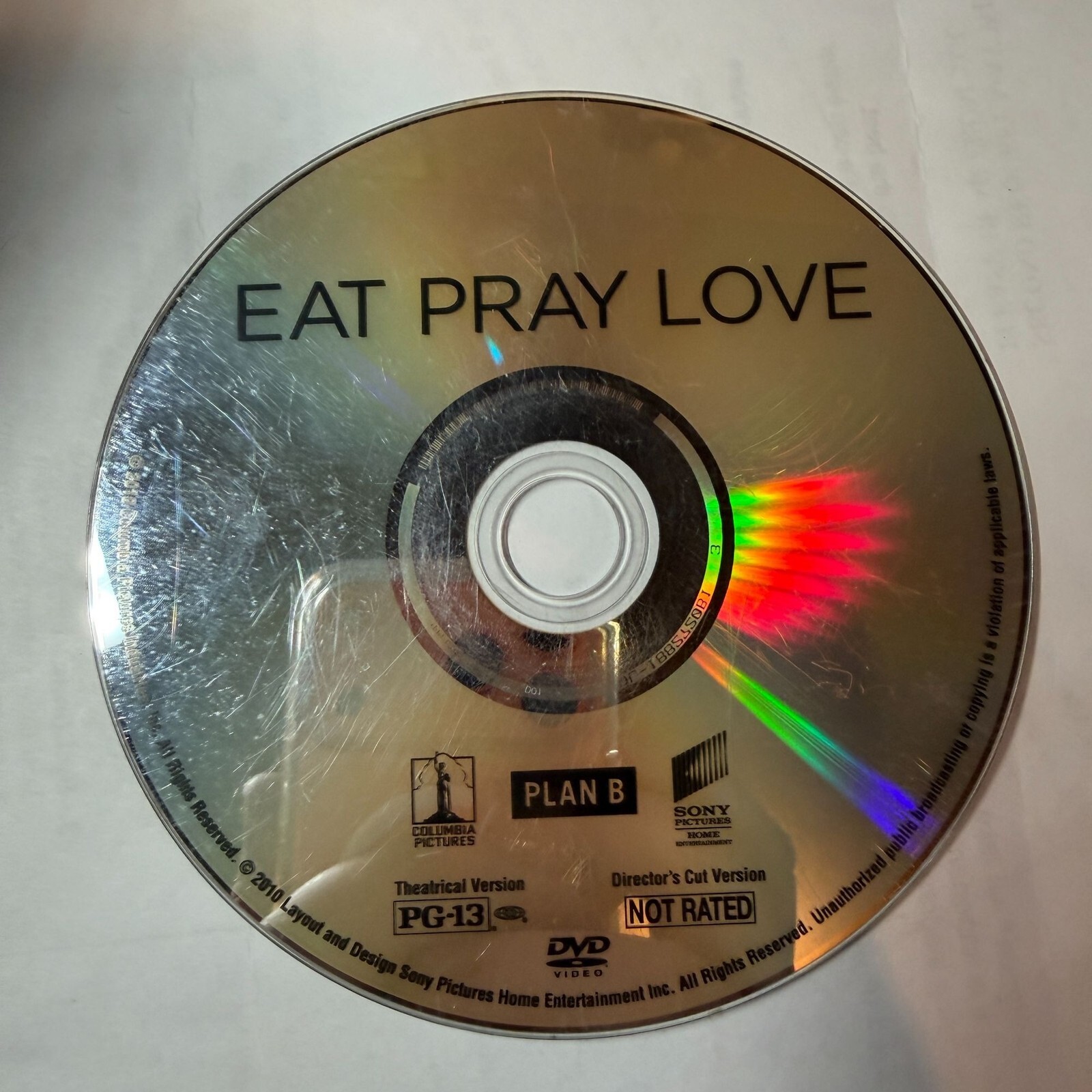 Eat Pray Love 2010 Dvd Theatrical &Amp; Directors Cut Julia Roberts Bardem Pre-Owned Eat Pray Love 2010 DVD Theatrical & Directors Cut Julia Roberts Bardem Pre-Owned