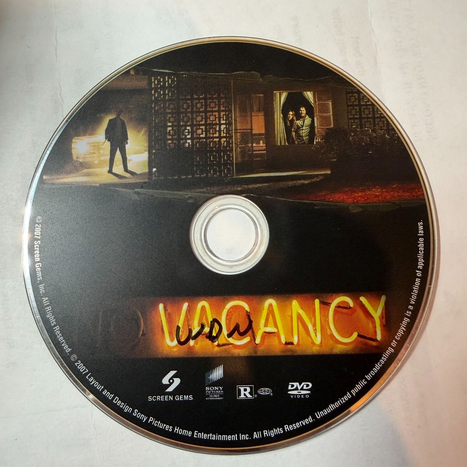 Vacancy 2007 Dvd Horror Luke Wilson Kate Beckinsale Condition Pre-Owned Vacancy 2007 DVD Horror Luke Wilson Kate Beckinsale Condition Pre-Owned