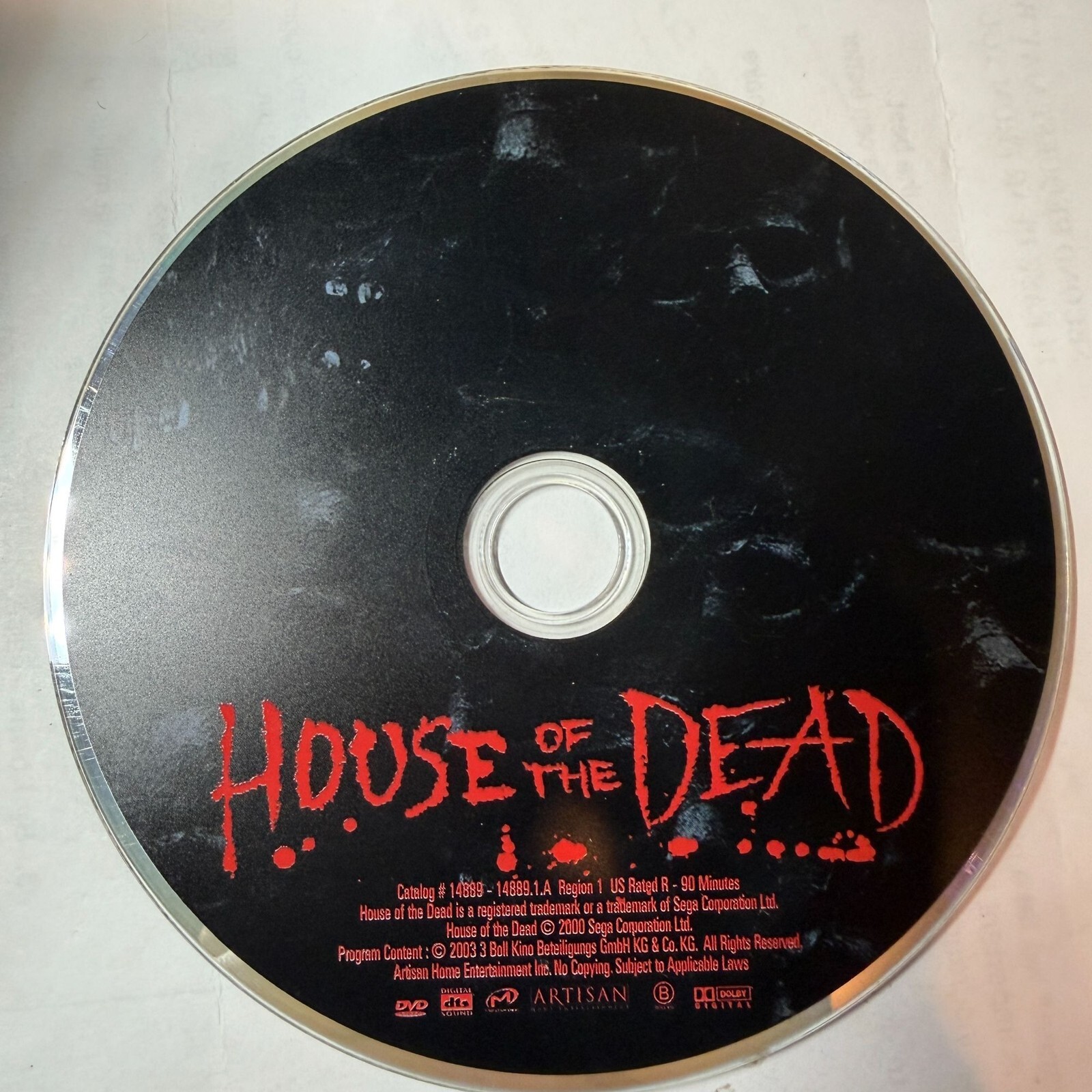 House Of The Dead 2003 Dvd Horror R Pre-Owned House Of The Dead 2003 DVD Horror R Pre-Owned