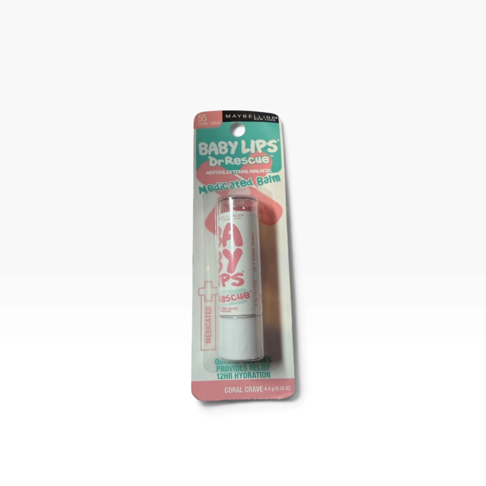 Maybelline Baby Lips Dr Rescue Medicated Lip Balm Coral Crave #55 Maybelline Baby Lips Dr Rescue Medicated Lip Balm Coral Crave #55